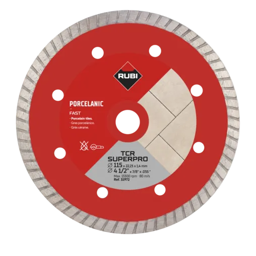 Disco diamante gres porcelánico TURBO TCR-115 SUPERPRO
