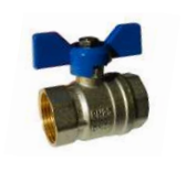 VALVULA ADAPTABLE A COLECTOR 1 AZUL