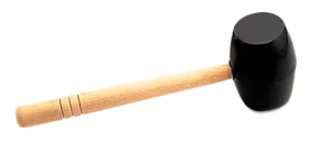 Maza de goma NEGRA 500 gr.