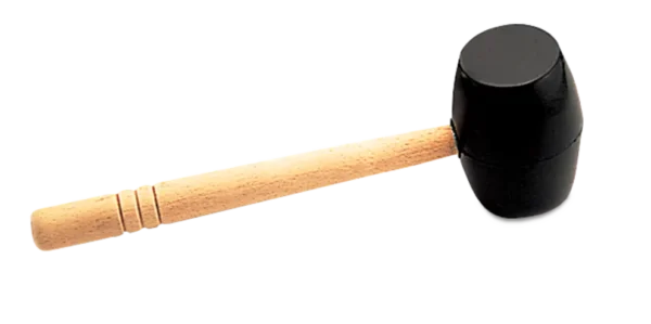 Maza de goma NEGRA 500 gr.