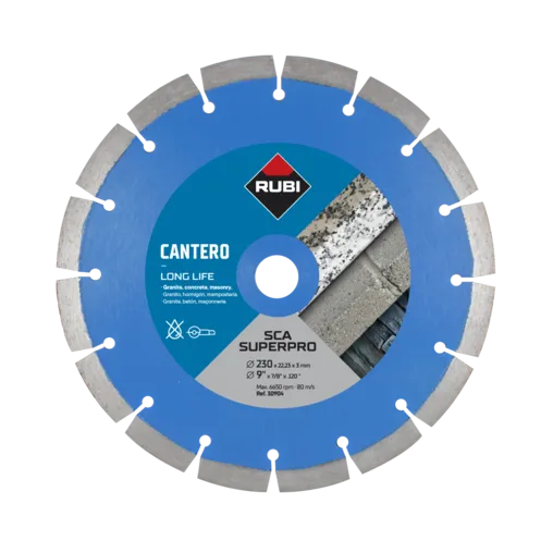 Disco diamante cantero SEGMENTADO SCA-230 SUPERPRO